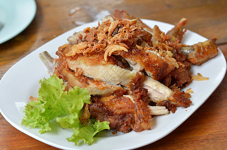 炸鸡饮食烹饪蔬菜小吃美食盘子食物油炸午餐图片