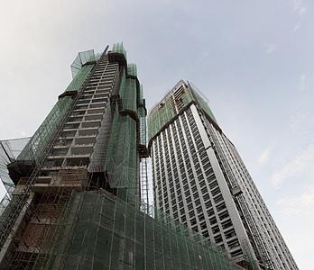 马来西亚城市办公大楼建筑建造城市摩天大楼地板全景窗户建筑学办公室职场公司瓜拉背景