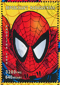 蜘蛛侠救援英雄英勇邮资人员超级英雄漫画男人星星集邮图片
