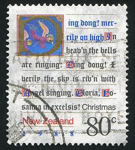 圣诞卡罗和天使的图片星星打印手稿明信片天堂插图歌曲历史性邮票精神图片