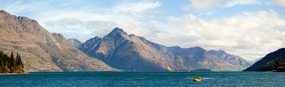 新西兰全景区皇后城Wakatipu湖图片