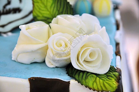 鲜花蛋糕派对巧克力圆形婚礼奶油花朵甜点装饰糕点花束图片