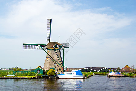 荷兰风车空气建筑学高清图片