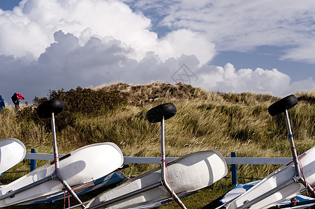 沙沙游艇沙丘沙滩海岸链条运动风帆乐趣背景图片