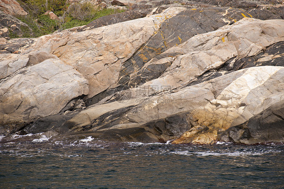 群岛花岗岩材料海岸石头岩石蓝色岛屿图片