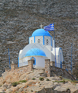 希腊圣托里尼卡马里教堂图片