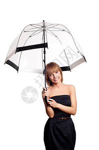 持伞的妇女幸福女性喜悦疾病安全工作室快乐女士流感女孩图片