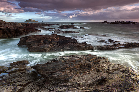 Heybrook 日落风景旅行旅游游客太阳活力海岸线海浪航程橙子图片