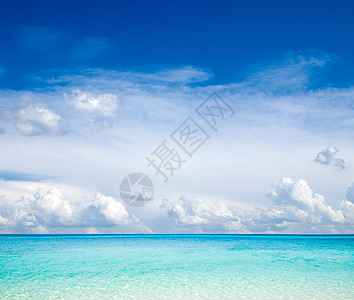 海 海蓝色晴天海洋天堂假期海景太阳海岸支撑天空图片