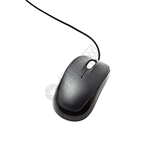 孤立计算机鼠标黑色技术电脑老鼠简历白色背景图片