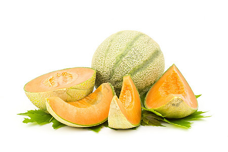 甜瓜小吃食物农业白色种子饮食水平水果绿色红色图片