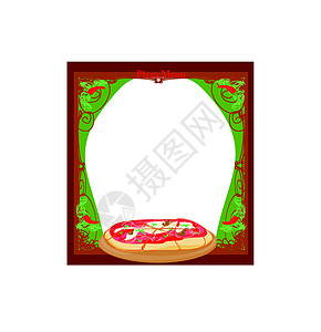 菜单比萨饼模板设计设计图片