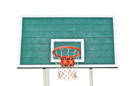 在白色背景下隔离的篮球环圈热情锦标赛木板运动工作扣篮游戏乐趣学校天空图片