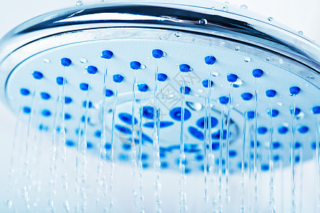 淋浴浴室金属运动卫生合金家庭溪流洒水器液体宏观图片