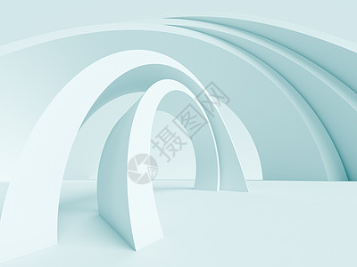 性感曲线B 建筑背景摘要地面艺术墙纸通道窗户天花板技术财产走廊蓝色背景