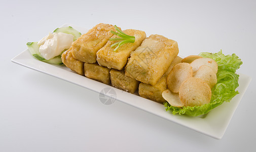 大米豆腐和豆腐猪肉韭葱餐厅米饭美食食品食物饮料图片