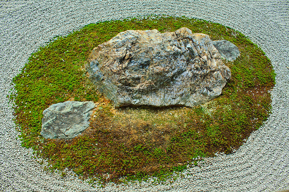 日本京都良济寺的Zen Rock花园旅行寺庙树木佛教徒诗人宗教精神帝国哲学哲学家图片