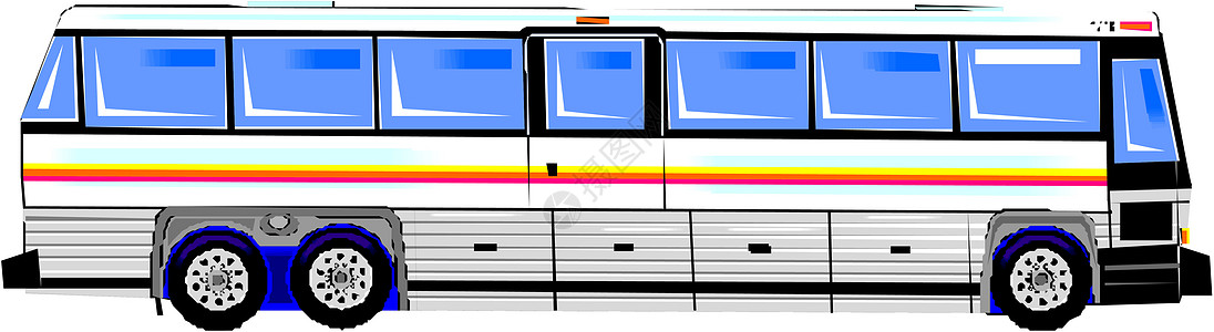 现代公交车车辆蓝色公共汽车巴士教练城市市政摩托背景图片