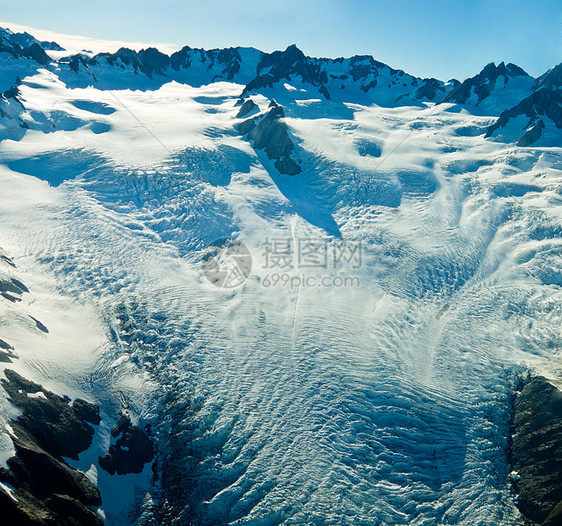 新西兰上层福克斯冰冰川组织(Fox Glacier)图片