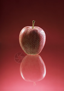 苹果食物反光红色水果图片