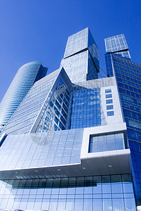 摩天大楼中心城市日落财产建造总部蓝色晴天金融商业图片