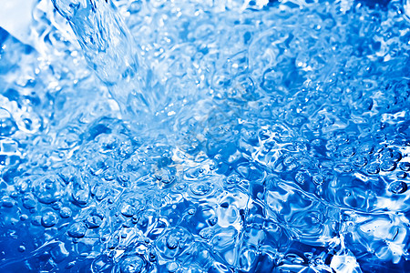 水生活气泡居住淡水乐趣反射蓝色背景图片