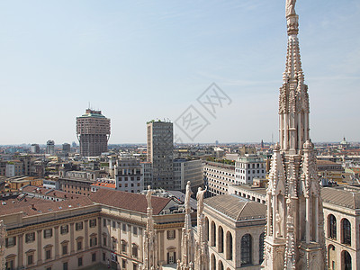 意大利米兰中心景观城市建筑天际大教堂联盟地标建筑学纪念碑图片