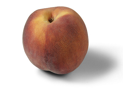 被孤立的Peach桃食物水果图片