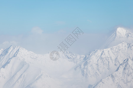 平面顶部旅游顶峰阳光风景蓝色太阳远足滑雪高山爬坡图片