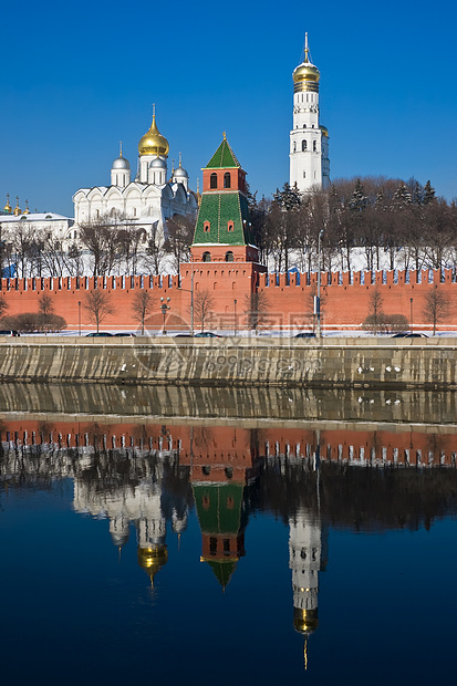 莫斯科中心天空大教堂金子旅游建筑学圆顶旅行首都宗教图片