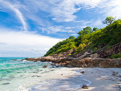 泰国萨米德岛伊迪利奇景色海滩热带叶子海浪游客天气旅行墙纸晴天风景太阳图片
