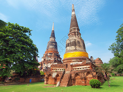 泰国精神佛教徒宗教宝塔文化纪念碑雕像佛塔公园连体图片