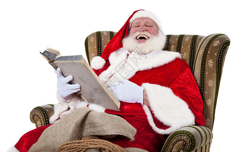 圣诞老人男人戏服评书翼椅外观白色传统时候老年背景图片