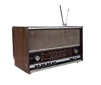 重力复古无线电台扬声器电子产品电气频率播送古董娱乐收音机技术木头图片