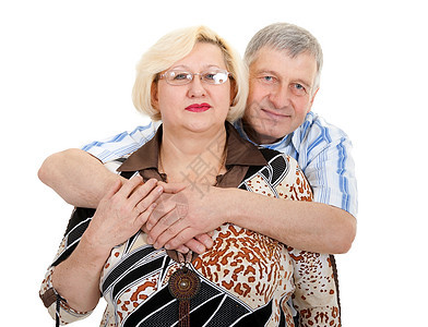 一对年长夫妇的肖像男人老年父母微笑幸福乐趣老年人退休女士成功图片