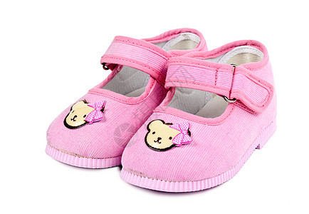 a 双粉红色婴儿鞋童年衣服鞋类孩子运动鞋服装孩子们婴儿白色女孩图片