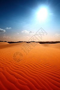 沙漠地区旅游波纹橙子沙漠干旱口渴旅行地形游客寂寞高清图片