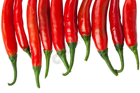红辣椒 在白色上被孤立杂货胡椒子烹饪香料辣椒水果食物胡椒蔬菜辣椒素图片