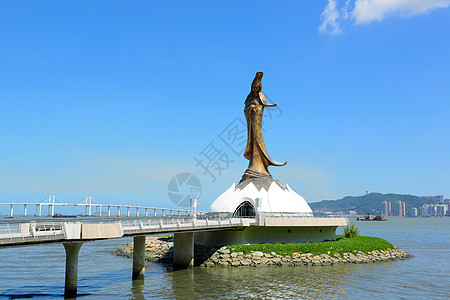 Kun Iam神像建筑场景雕像风景纪念碑雕刻半岛地标青铜地平线图片