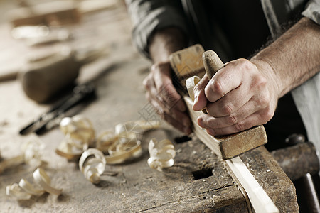 工匠的手体力劳动者工作作坊木头活动艺术职业建造木材人类图片