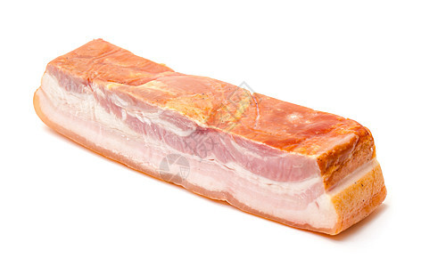 油煮熏培根粉色食物猪肉白色美食熏制火腿红色香料图片
