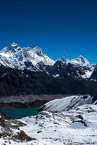 珠峰 Nuptse Lhotse和Makalu山峰图片
