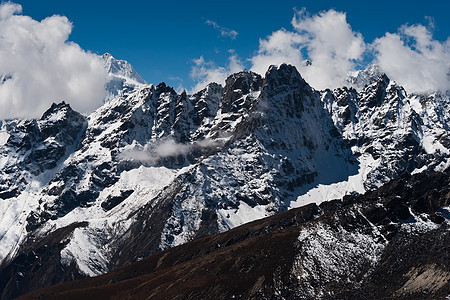 从喜马拉雅的Renjo山口看到山脊图片