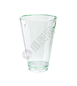孤立的空玻璃杯不倒翁高脚杯饮料烧杯酒精蓝色玻璃水晶餐具桌子图片