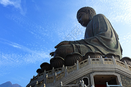 天田丹佛游客旅游棕褐色雕像唤醒高原宗教青铜信仰祷告图片