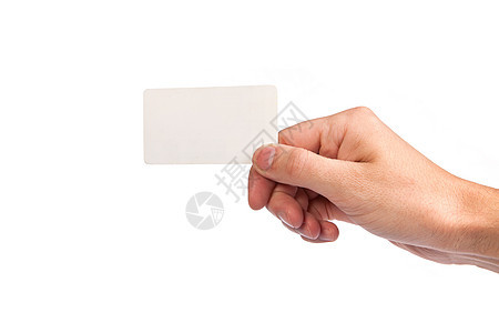 商务人士手中拿着空白名片的公用名片男人问候语人士展示信用卡片销售量手势商业框架图片