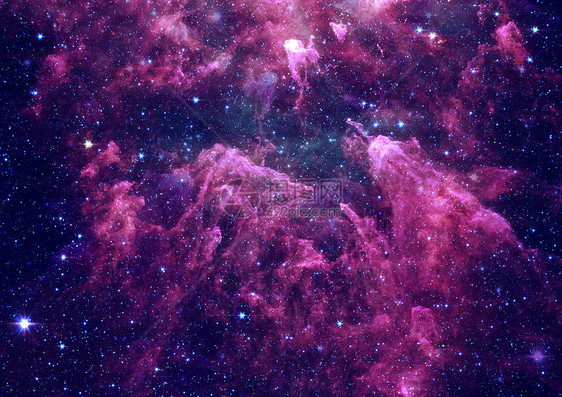 在空间和星云的星域勘探天文学绘画科学渲染星系星座灰尘敬畏纺纱图片