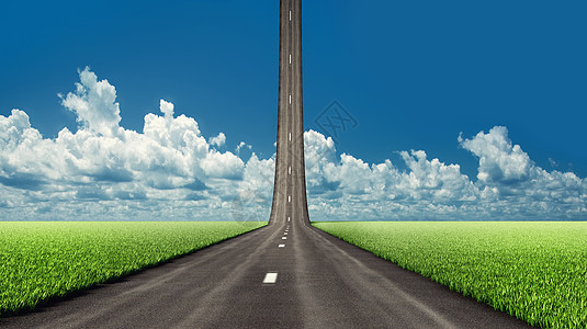 通向天空的道路插图沥青场地天堂飞行速度繁荣加速度图片