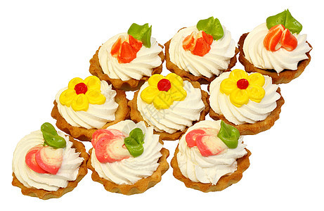 甜甜蛋糕 奶油夹白糕点飞碟饼干浆果水果蛋糕棉花收藏食物馅饼蛋糕图片