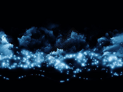 分光泡沫中的灯光墙纸蓝色创造力星云黑色魔法想像力音乐精神图片